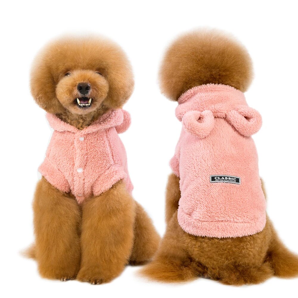 Warm Cat Clothes Winter Coat Jacket for Small to Medium Dogs and Cats - Soft Fleece Material, Sizes S-2XL