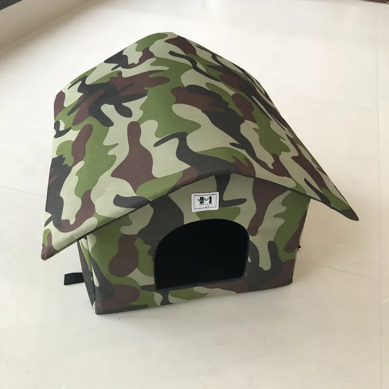 Waterproof Outdoor Pet House – Cozy Tent Cabin for Cats and Small Dogs