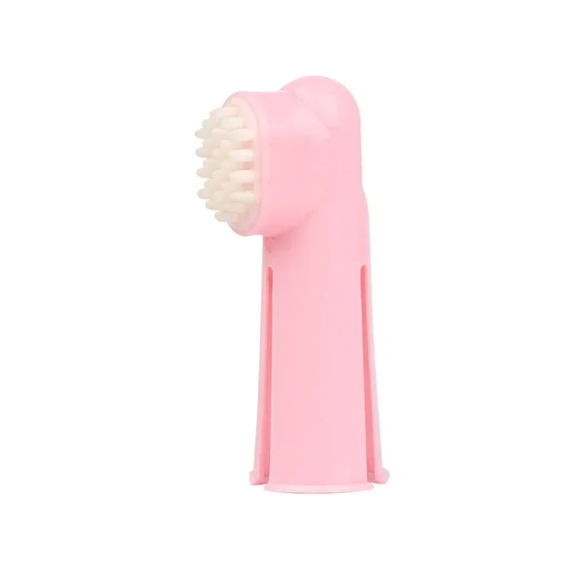 Super Soft Pet Finger Toothbrush - Tartar & Bad Breath Solution for Dogs & Cats | Silica Gel, 1/3 Pcs