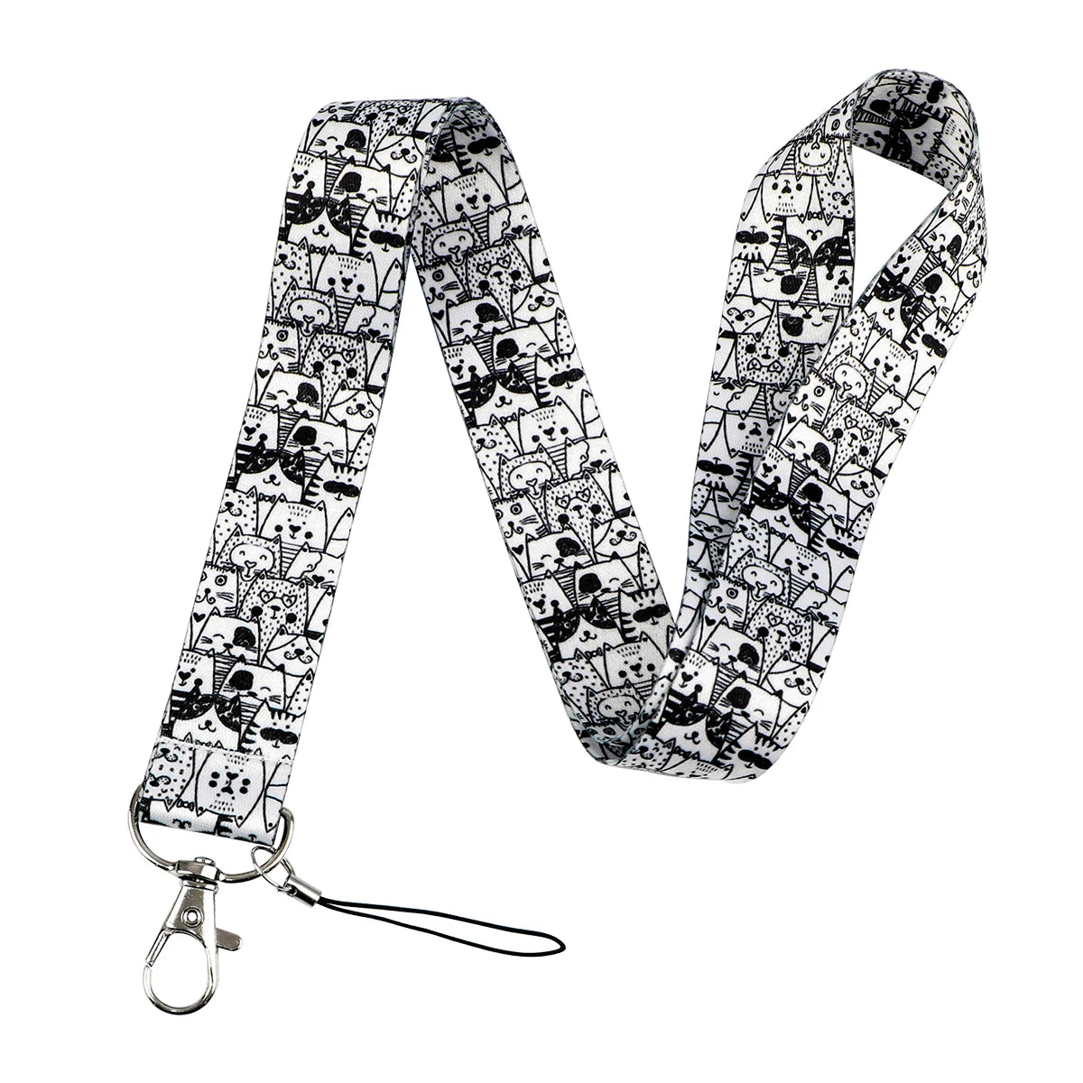 Kawaii Cat Credential Holder - Cute Cat Paw Lanyard for Keys and ID Cards