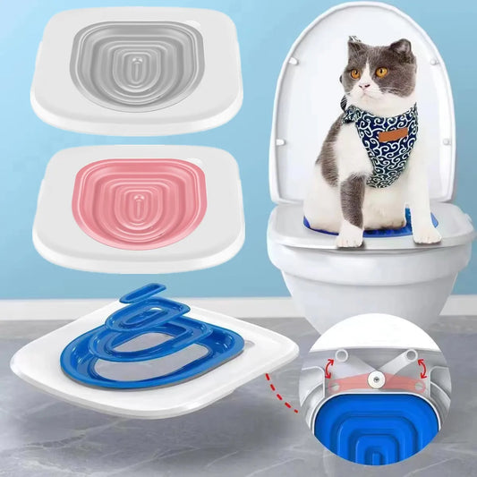 SHENGMEIYU Cat Toilet Trainer - Reusable, Easy Training for a Clean Cat Litter Experience