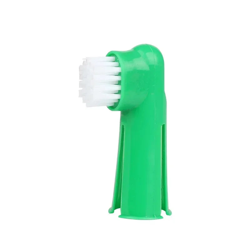 Super Soft Pet Finger Toothbrush - Tartar & Bad Breath Solution for Dogs & Cats | Silica Gel, 1/3 Pcs