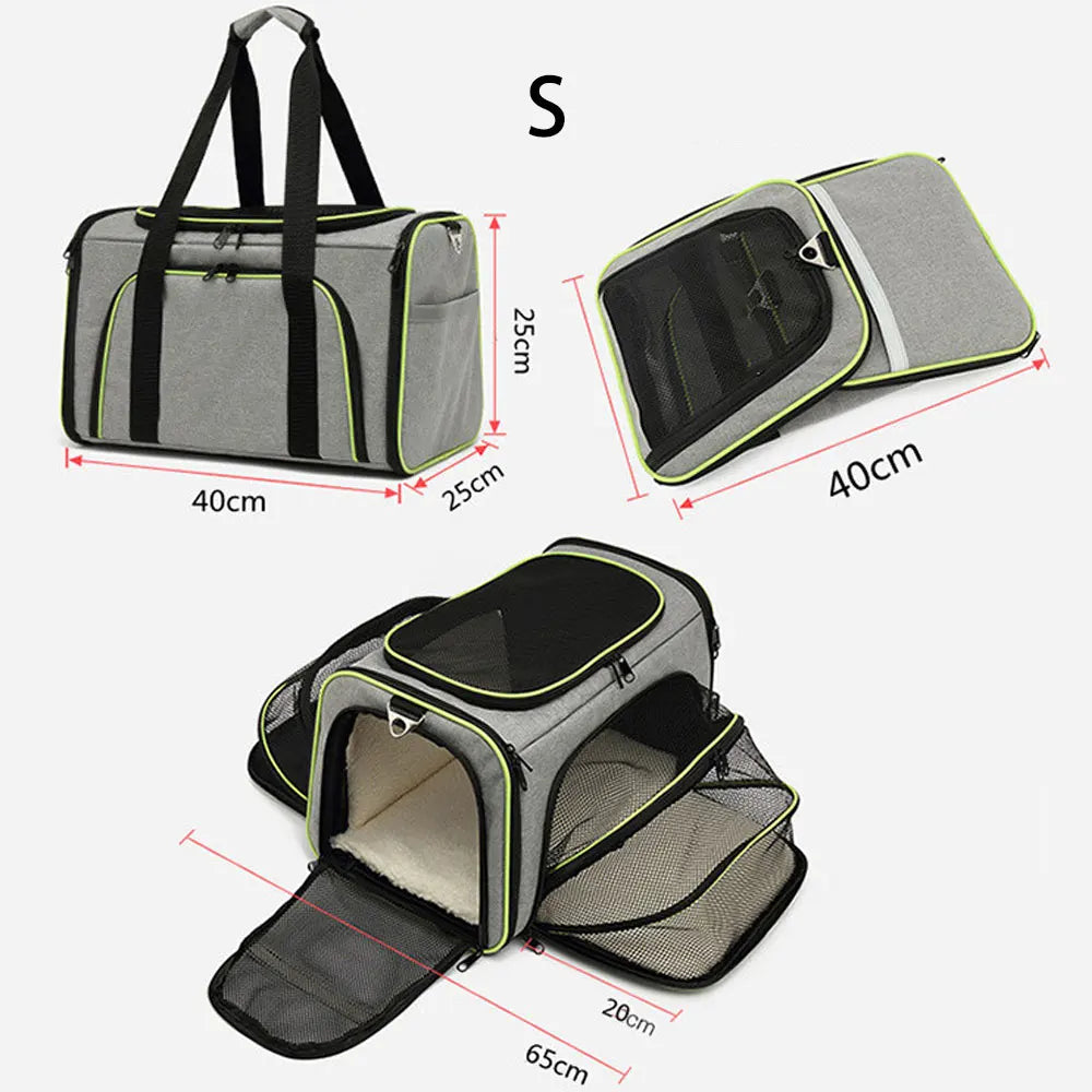 Pet Carrier Bag - Spacious, Durable, and Comfortable Travel for Cats and Dogs