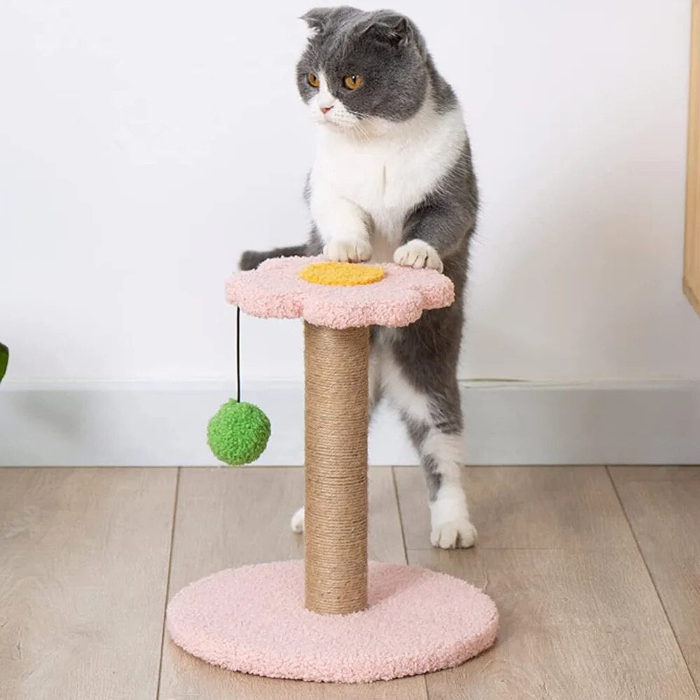 Sisal Cat Tree with Scratching Post - Interactive Kitten Playground and Sofa Protector