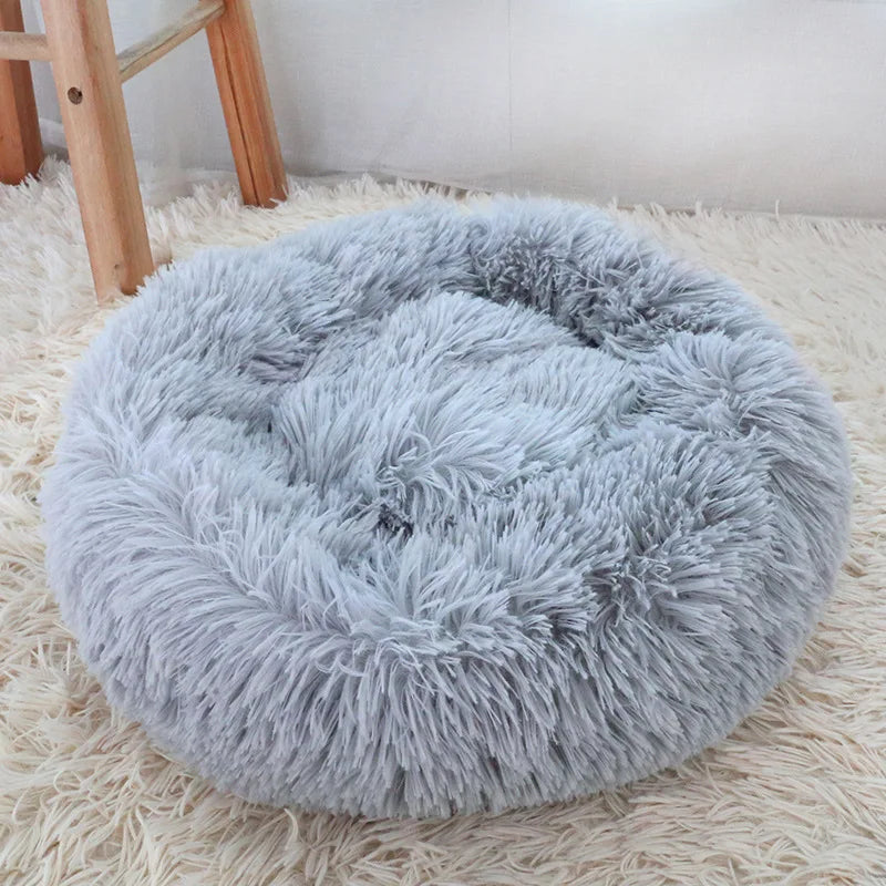 Cozy Donut Pet Bed - Warm Winter Sofa for Dogs and Cats