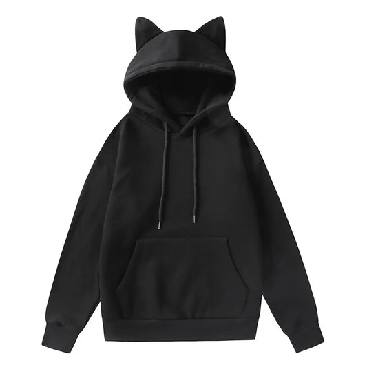 Unisex Cat Ears Hoodie Sweater Pullover - Cute & Fashionable for Men and Women