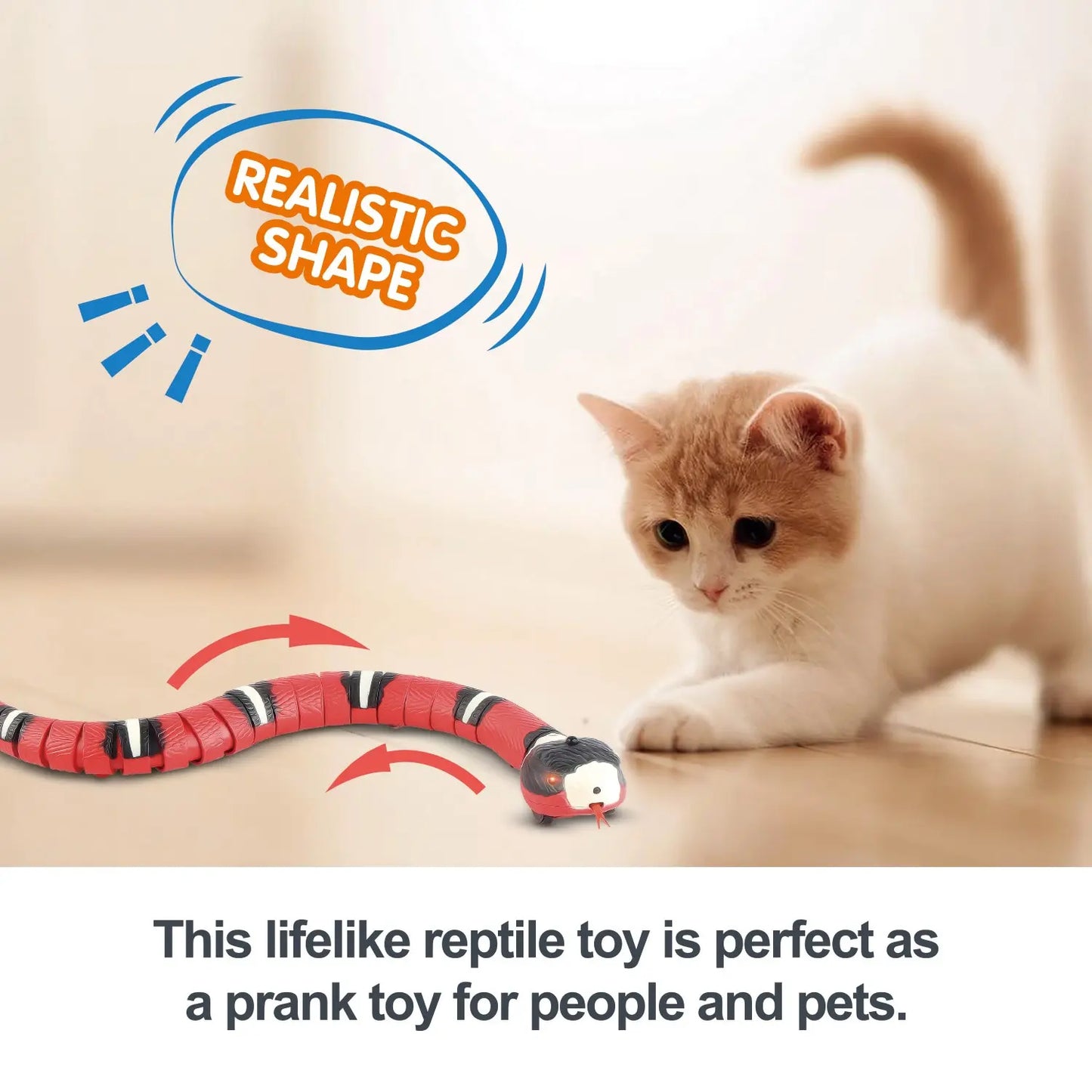 Smart Sensing Electronic Snake Cat Toy