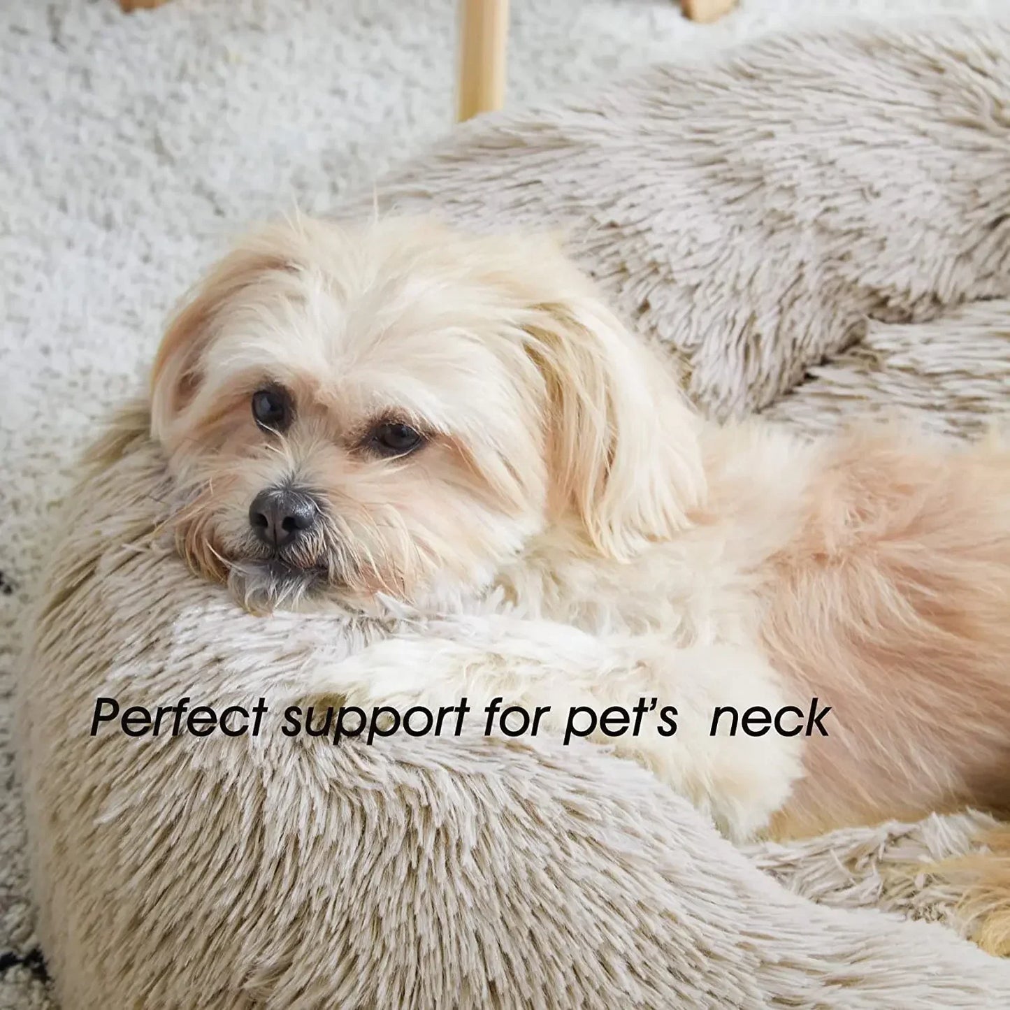 Super Soft Plush Pet Bed - Warm, Cozy Cat and Dog Nest Cushion