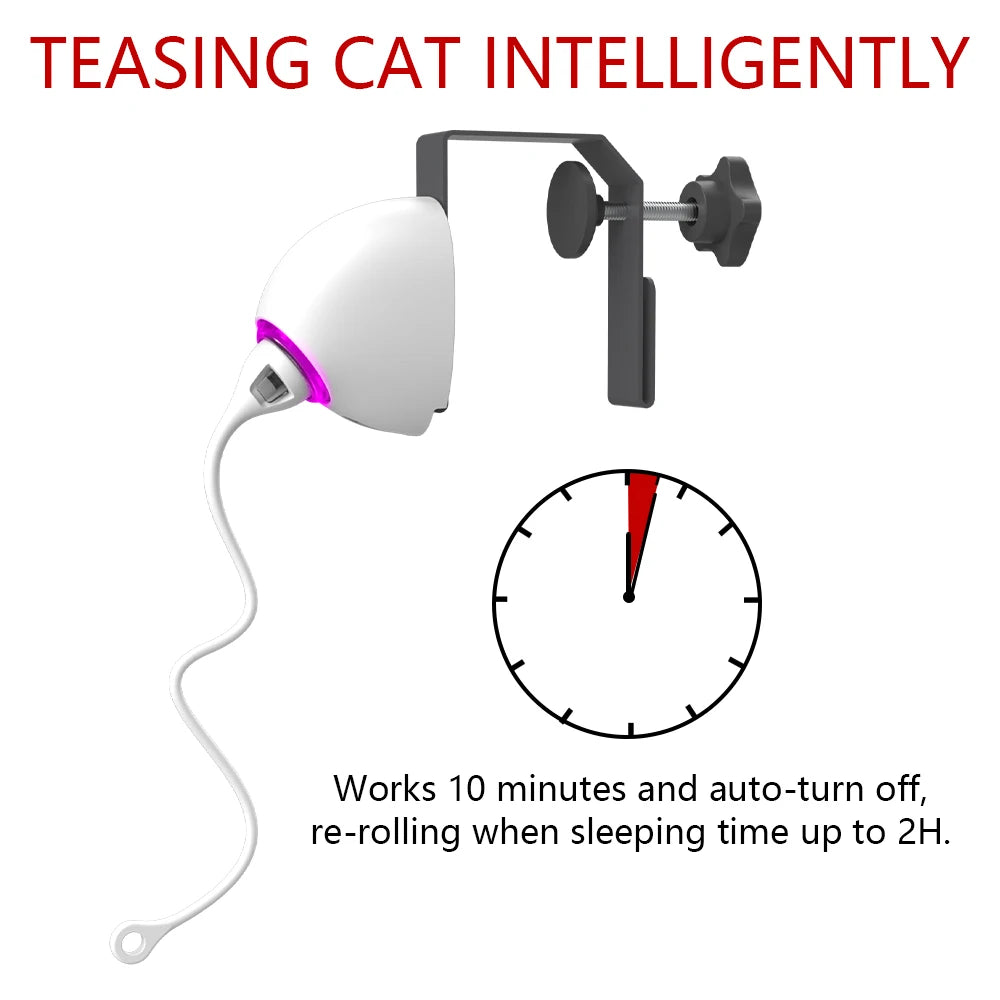 Interactive Electric Cat Toy: Swing Rope Teaser