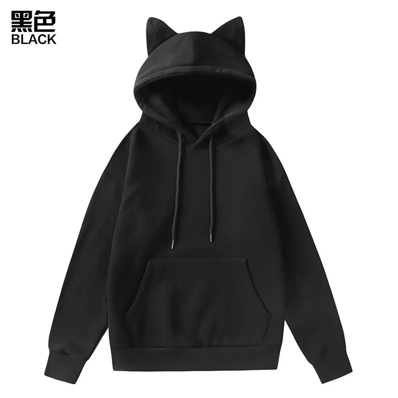 Unisex Cat Ears Hoodie Sweater Pullover - Cute & Fashionable for Men and Women