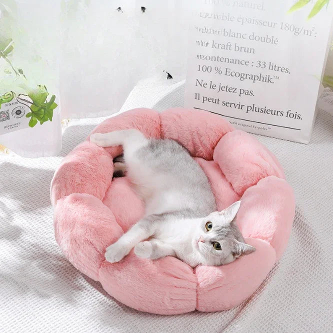 Flower-Shaped Dog & Cat Bed