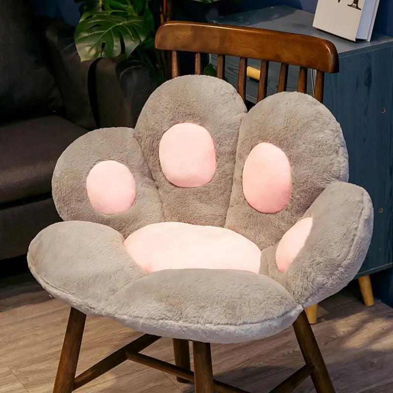 Kawaii Cat Paw Plush Cushion: Soft Stuffed Butt Pad