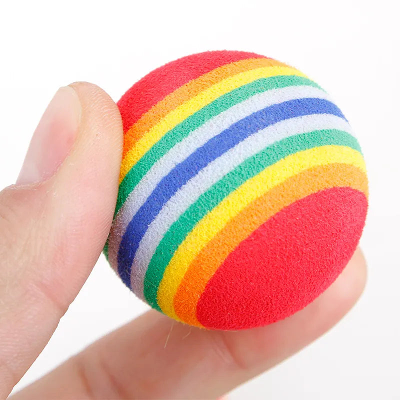 Rainbow Cat Toy Ball