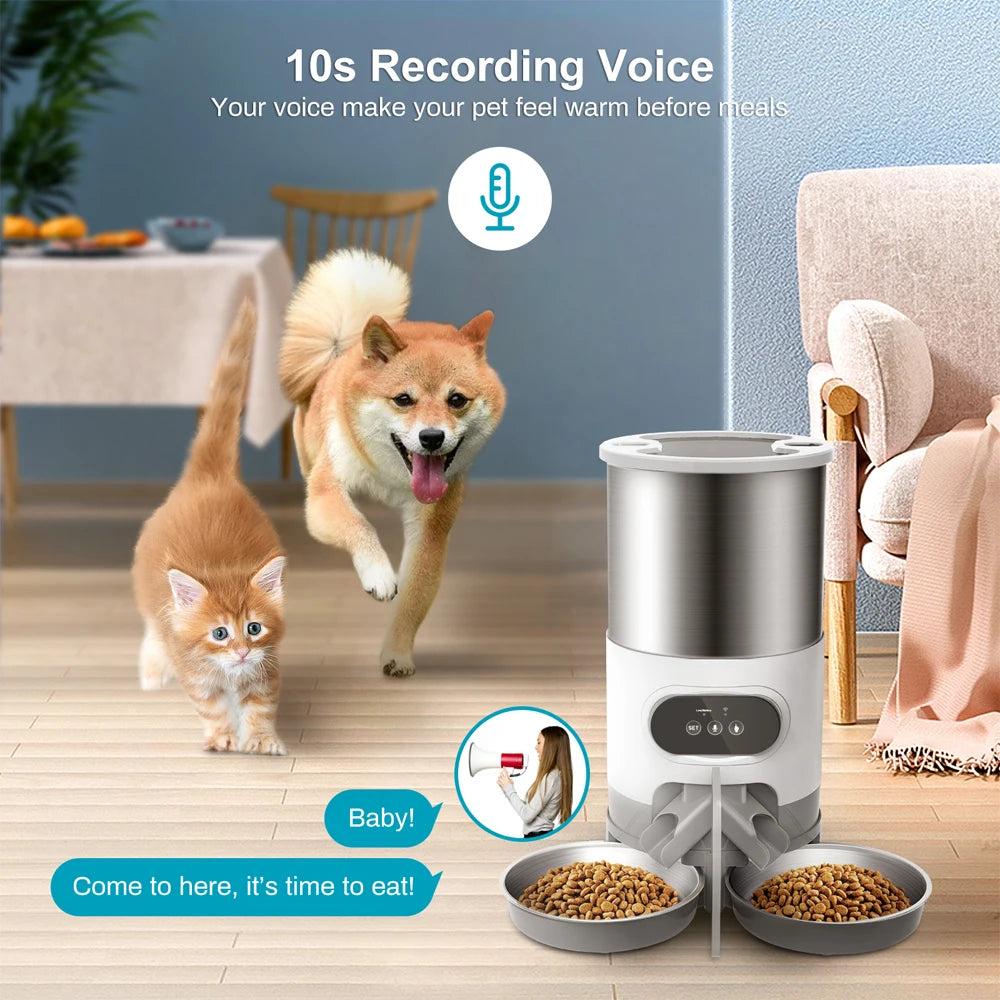 Smart Pet Feeder: Remote Food Dispenser for Cats and Dogs