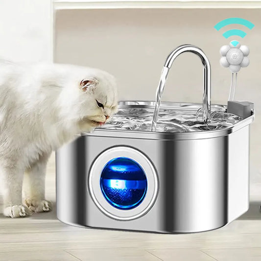 Smart Sensor Cat Water Fountain: 3.2L Stainless Steel with Auto Filter