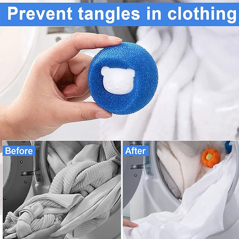 Reusable Pet Hair Remover Balls - Laundry Lint Catcher