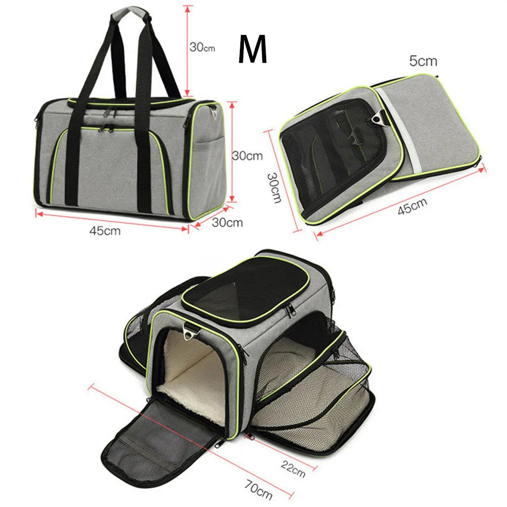 Pet Carrier Bag - Spacious, Durable, and Comfortable Travel for Cats and Dogs